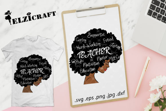 Afro Woman Teacher Life Design: An Embroidery Review