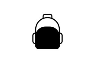 Black School Bag Icon Vector: An Embroidery Review