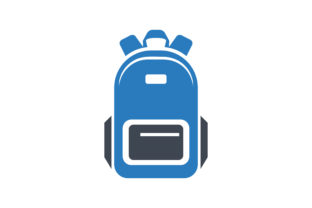 Blue School Bag Flat Vector Icon: An Embroidery Review