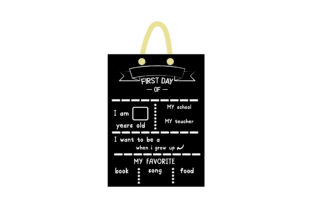 First Day of School Milestone Board Design Review