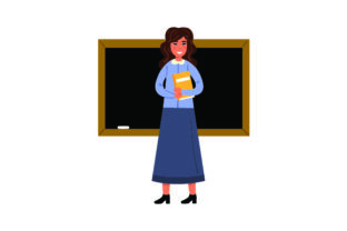Illustration of Female Teacher: Embroidery Review