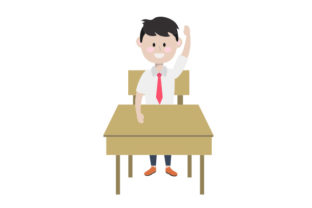 Kid Sitting at Desk Raising Hand: An Embroidery Review