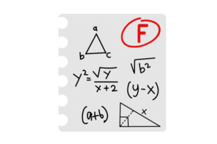 Math Test with an F: Embroidery Design Review