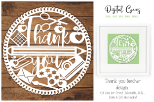 Thank You Teacher Paper Cut Design Review